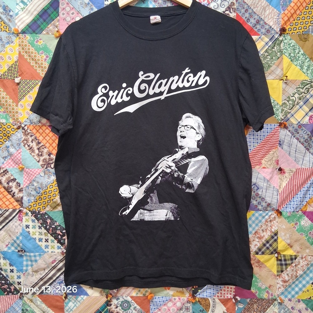 Eric Clapton T Shirt XL Royal Albert Hall 2022 Concert Tour Double Sided Black